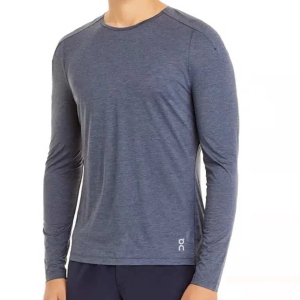 On Running Long-T Tee Mens Large Blue Performance Long Sleeve Shirt